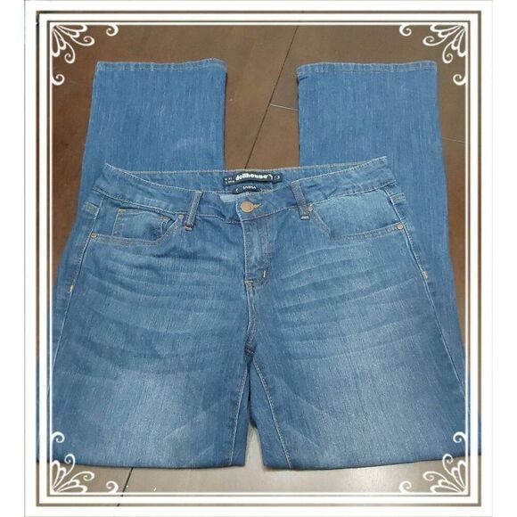NWOT~DOLLHOUSE SASHA Bootcut Jeans Juniors Sz 13 - Picture 1 of 4